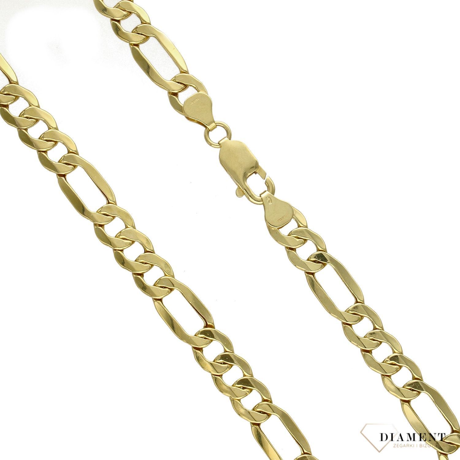 Złoty łańcuszek 585 Figaro 8,5 mm DIA-LAN-3143-585 8,5mm (1).jpg